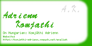 adrienn komjathi business card