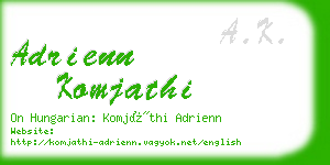 adrienn komjathi business card